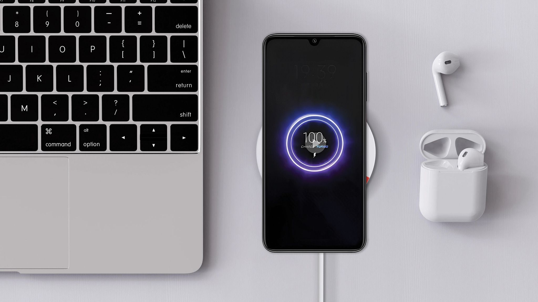 Magsafe Wireless Charger - Output: 5 W / 7.5 W / 10 W, inkl. 1.0m USB-C Kabel