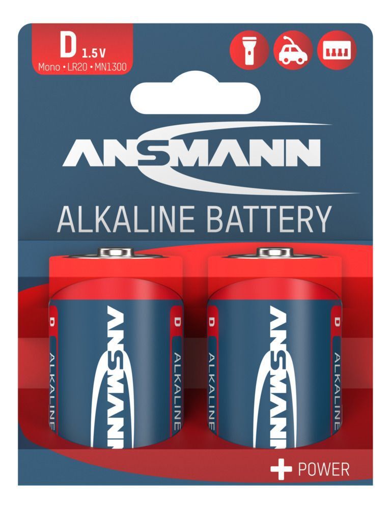 Alkaline Batterie Mono D / LR20 - 2er Blister