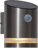 Solar Wand Laterne Venicini - Silber, Lichtfarbe Warmweiss