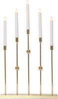 Kerzenleuchter Gustavo - IP20, Messing, Kaltweiss