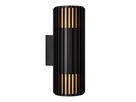 Wandleuchte Aludra Double - 2X15W, E27, IP54, schwarz