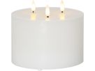 LED Pillar Kerze Flamme - Indoor, Weiss, 13cm, Timerfunktion