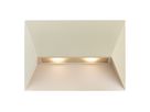 Wandleuchte PONTIO 27 - 2xGU10 (exkl.), max.2x25W, IP54, sand, dimmbar (optional Leuchtmittel), L=150mm,B=150mm, H=190mm