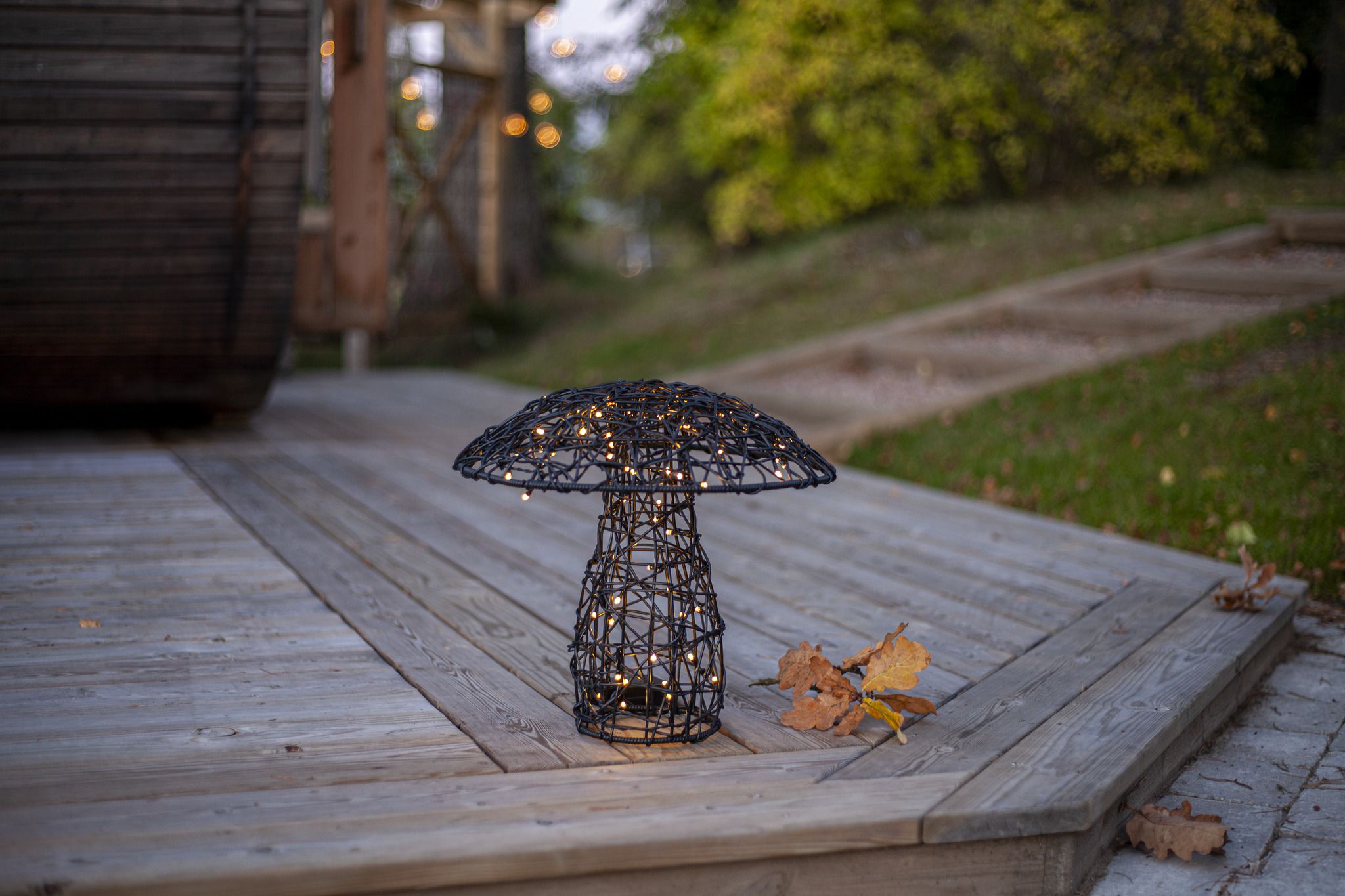 Outdoor Decoration Otto - IP44, Warmweiss,Schwarz