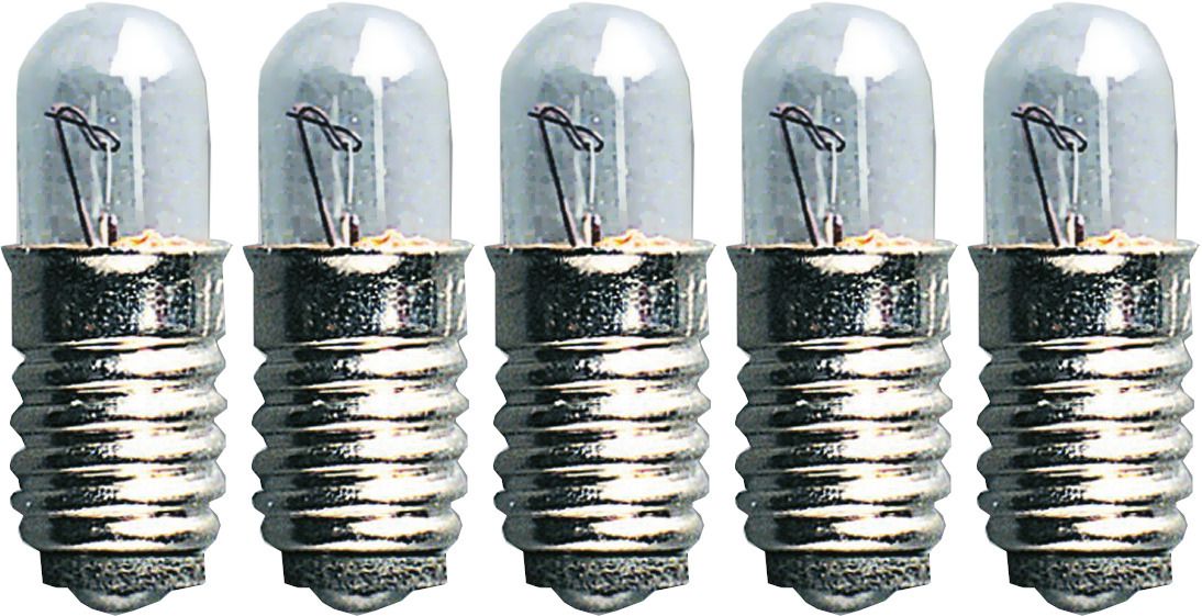 Ersatzlampen 5 Pack - E5, 0Lm, 0K, 0.6W, 12V