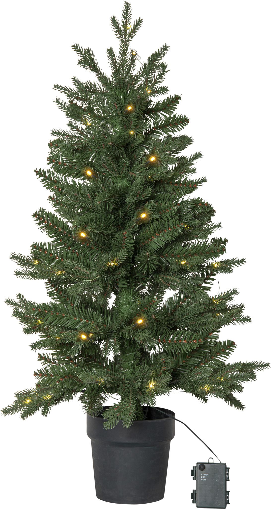 Künstlicher Weihnachtsbaum  Byske - grün, 40 LED's, 90cm Höhe