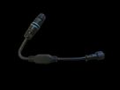 Playlight 24V Leuchtenverbinder Extern M12 - M12-Stecker + 20cm H03VVF