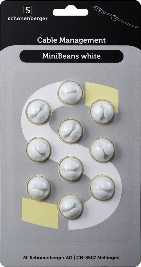 MiniBeans White - 10 Stück, Ø 15mm, H=10mm, weiss