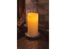 LED Pillar Kerze Big - Indoor, Elfenbein, 20cm Höhe, Timerfunktion