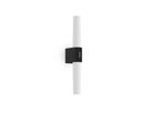 Helva Basic,  Doppel- Wandleuchte,Schwarz - LED Modul, 9W, IP44