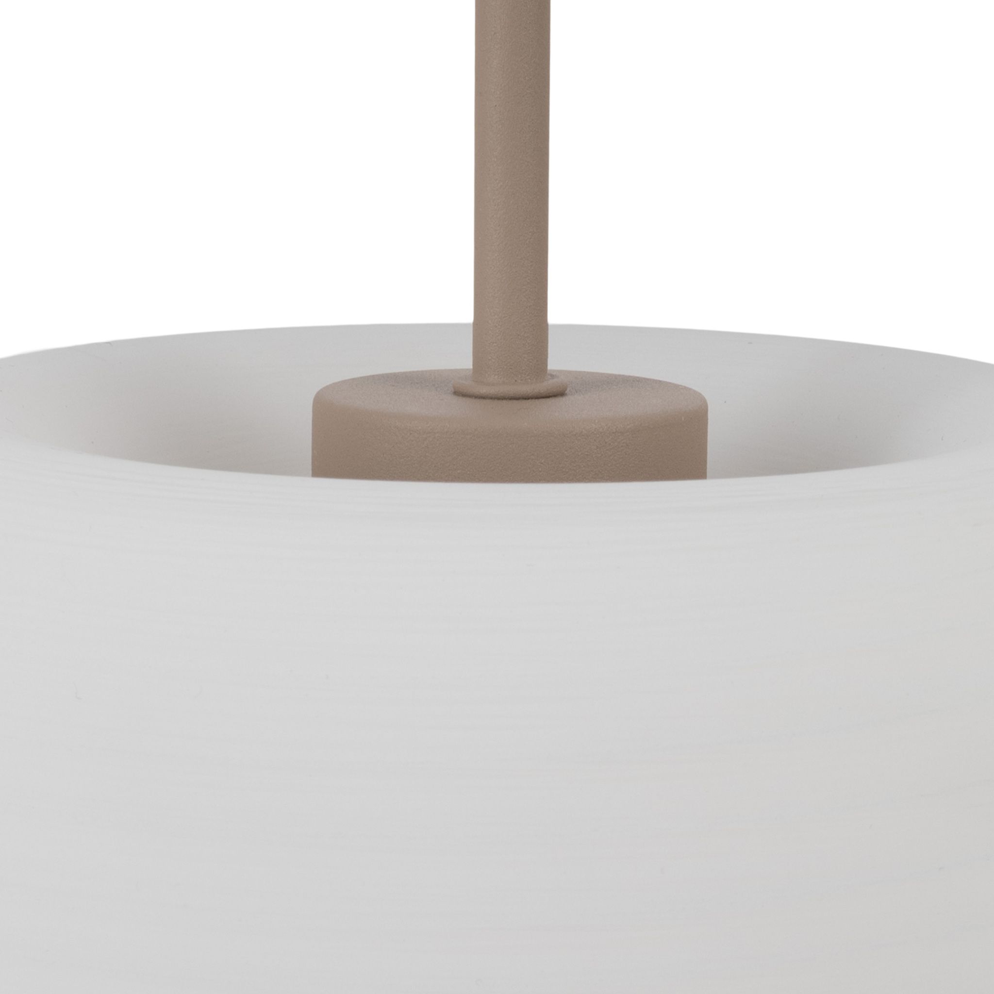 3er Pendelleuchte  NIRELIA  : 30cm beige - IP20, E27, Beige