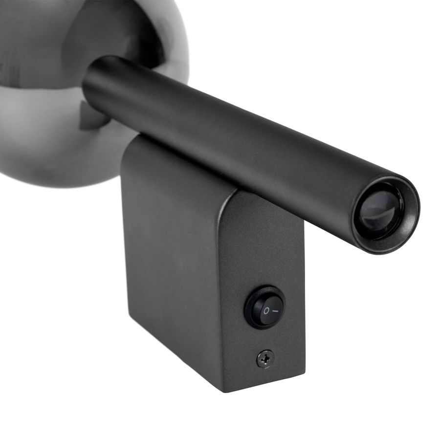 LED Wandleuchte  SINGAPUR  H: 34cm schwarz - IP20, LED-Modul, Schwarz