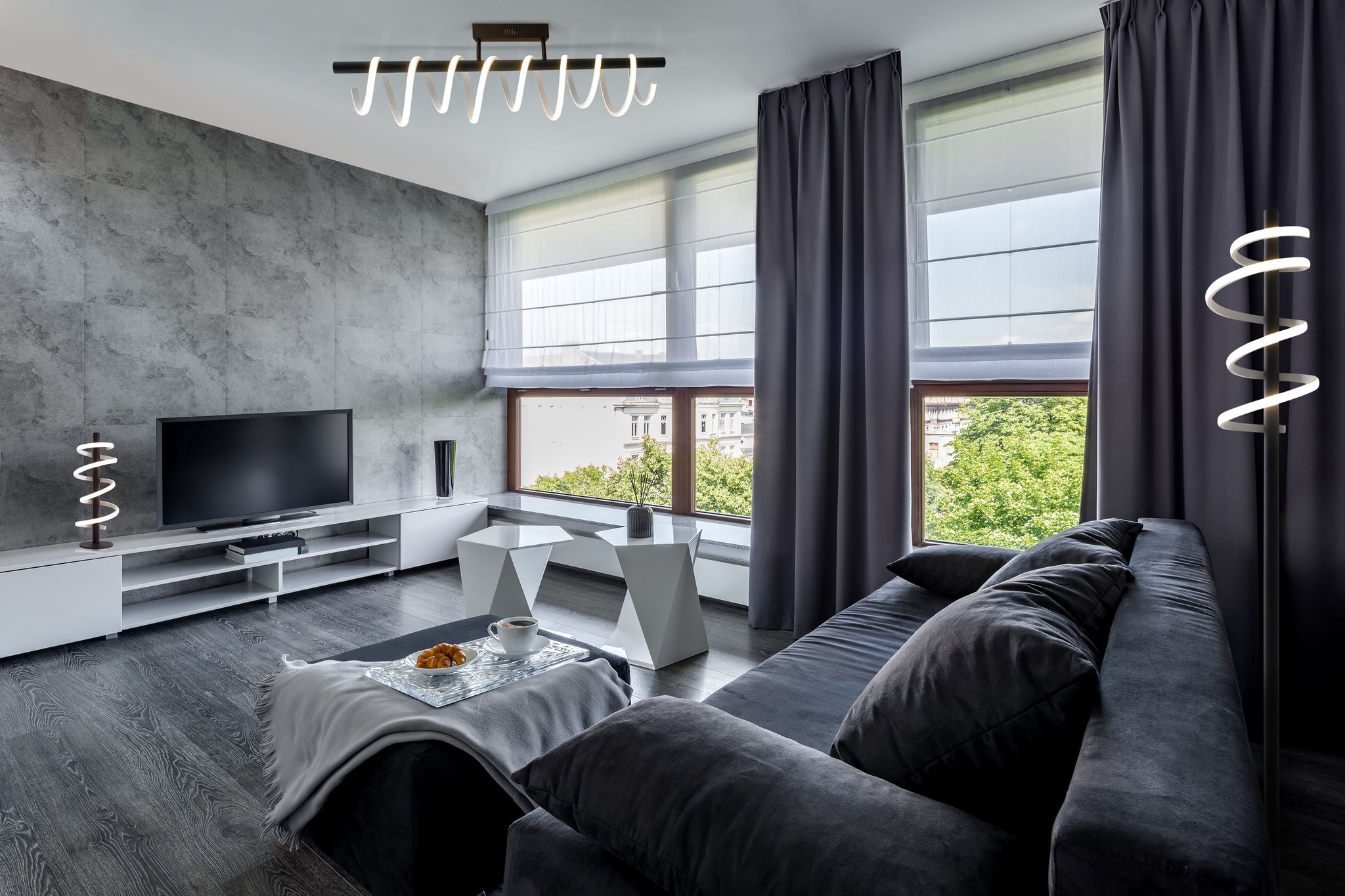 LED Deckenleuchte Belleza l: ca. 100cm - LED fest verbaut, 2800K, warmweiss