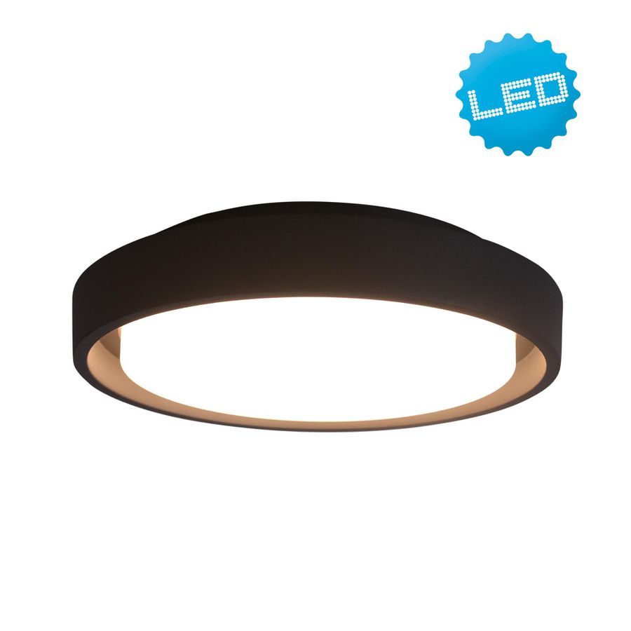 LED Aussenwandleuchte IP54 Mio d:27cm - IP54, warmweiss, 25W