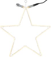 System 24 Extra, Lichtschlauch Stern NEON, 55x60cm - Transparent, Warmweiss