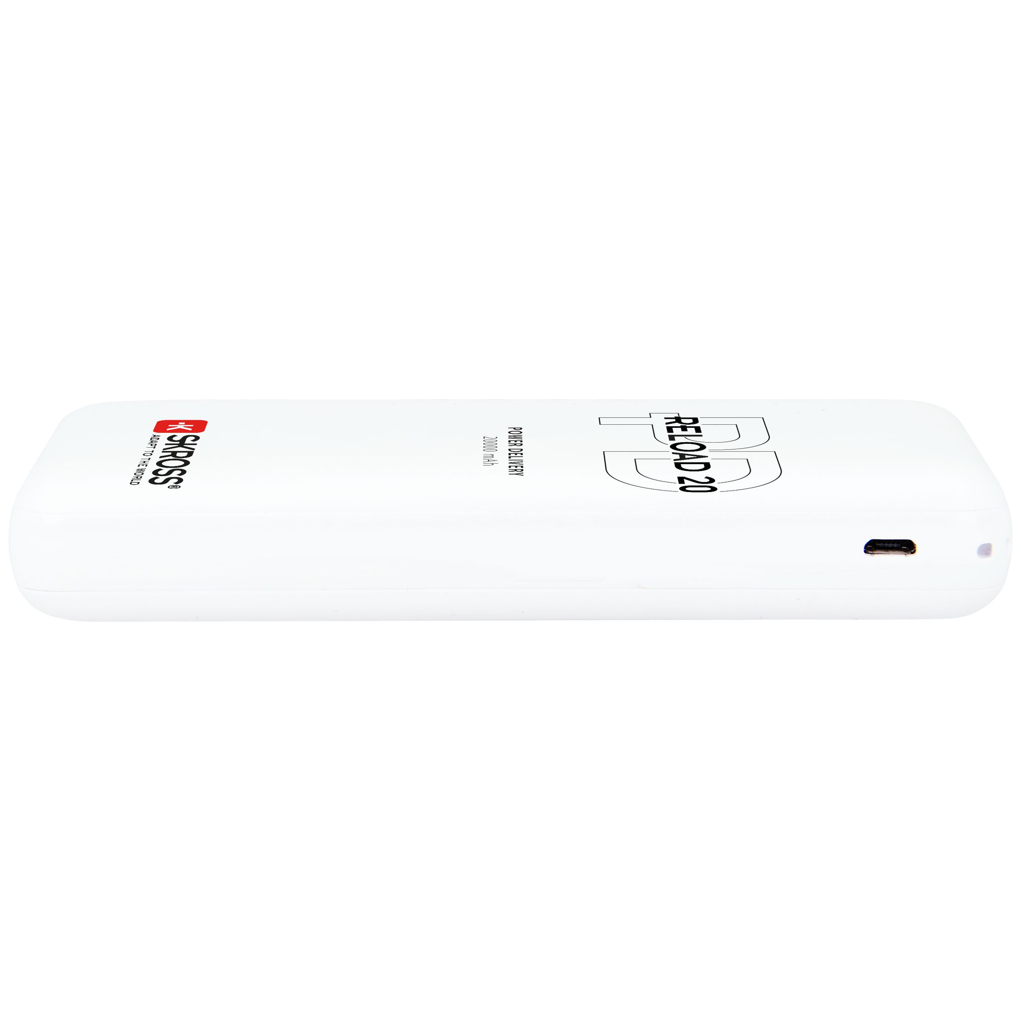Powerbank RELOAD 20 PD - Kapazität: 20000mAh/74Wh, USB-C PD (fast charge), inkl. Micro USB Kabel, vorgeladen, weiss