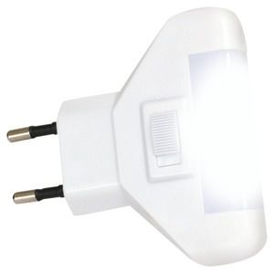LED Nachtlicht T11, weiss, 1W, kaltweiss, ON/OFF Schalter, VPE48 - LED Nachtlicht T11, weiss, 1W, kaltweiss, ON/OFF Schalter, VPE48