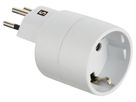 Reiseadapter NO BLOCK (offen) - Eingang: SchuKo Typ F | Ausgang Schweiz T12, 10A, weiss, offen = ohne Verpackung