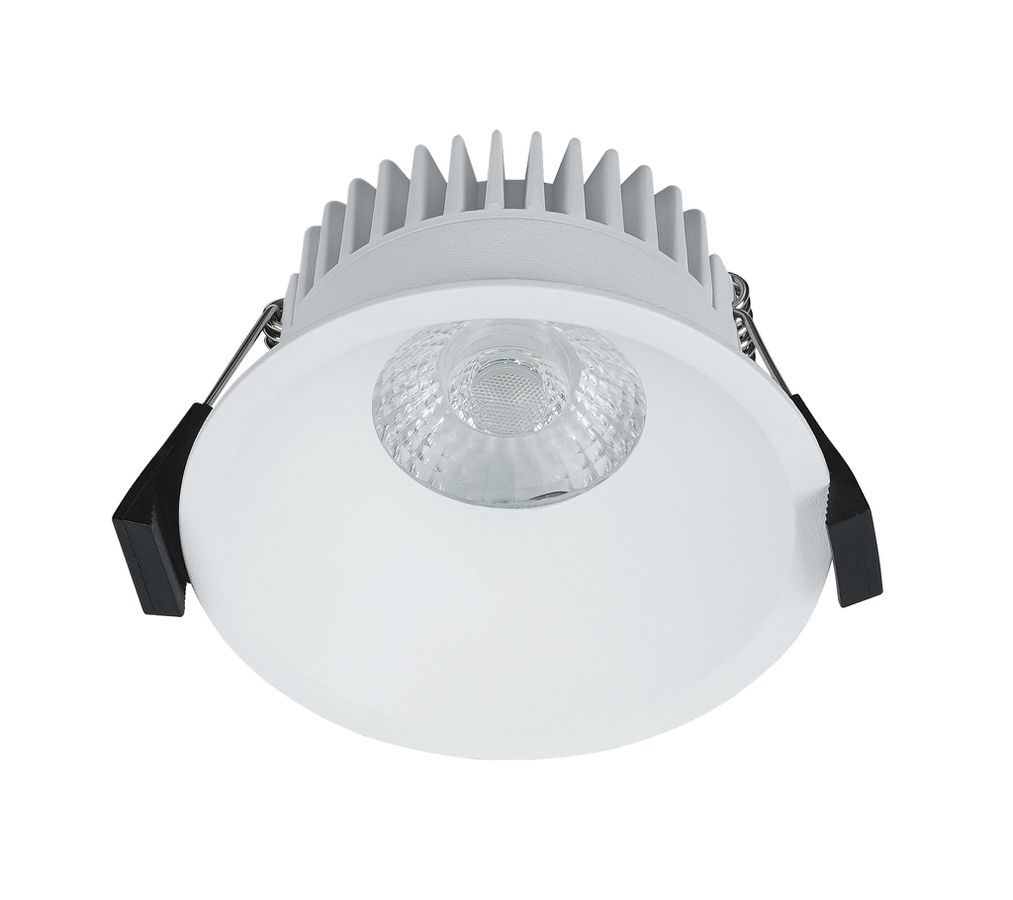 LED Einbaudownlight ALBRIC - 8W, 535lm, 2700K, IP44, CRI 90, weiss, dimmbar, D=90mm, H=49mm, BL=83mm