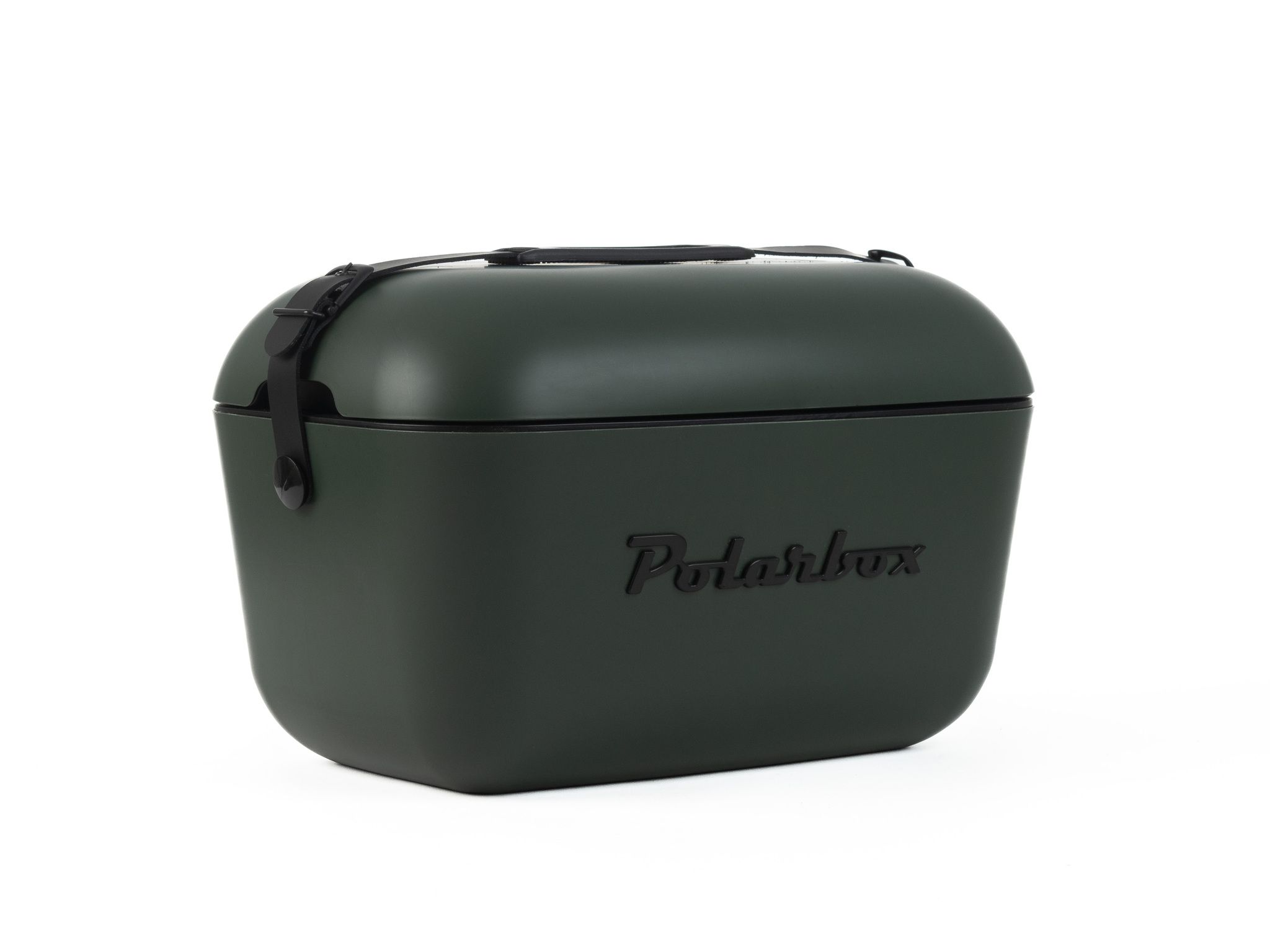 Polarbox Retro Cooler Waldgrün - Schwarz 20l - Kühlbox, 20l, Vintage Design
