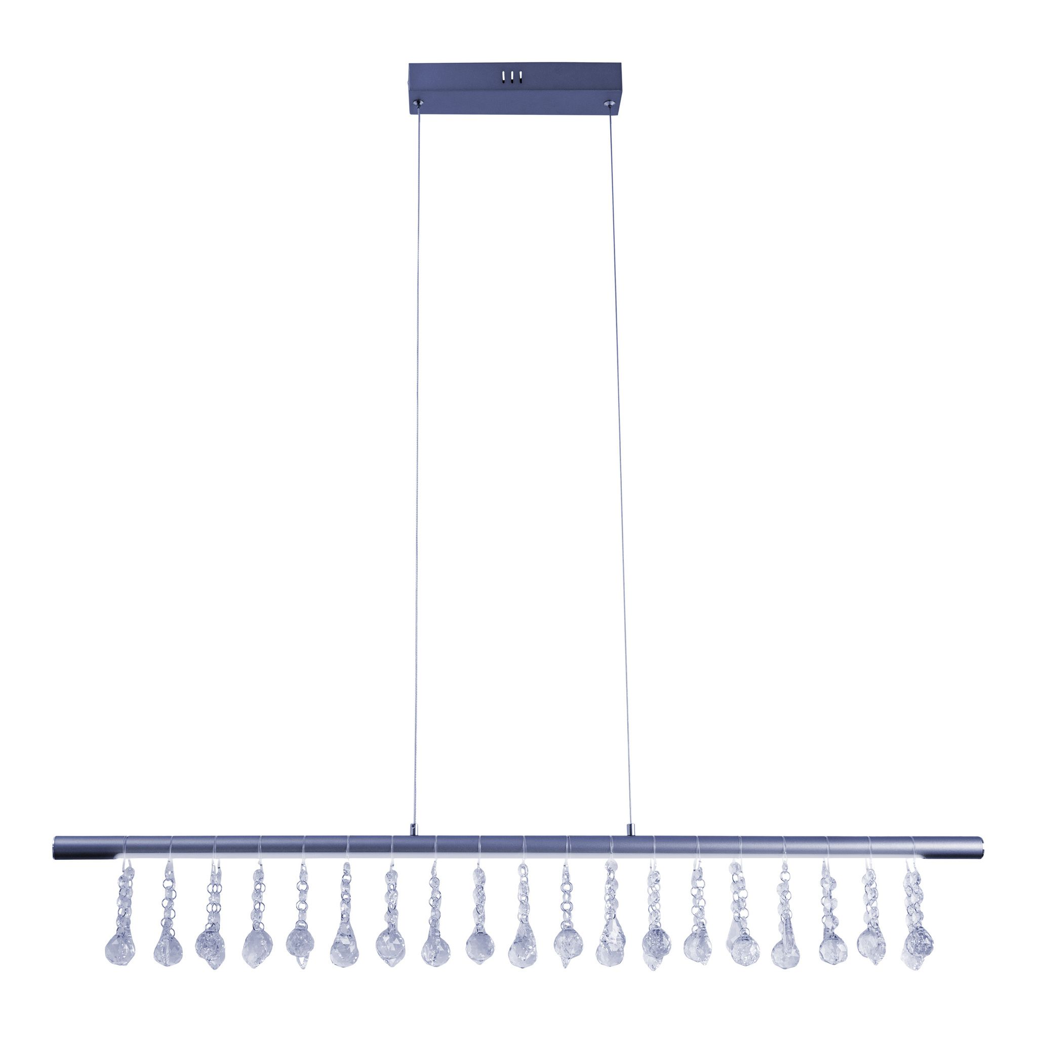 LED Pendelleuchte Nobilis l: ca. 100 cm - grau - LED, 23.6W, IP20