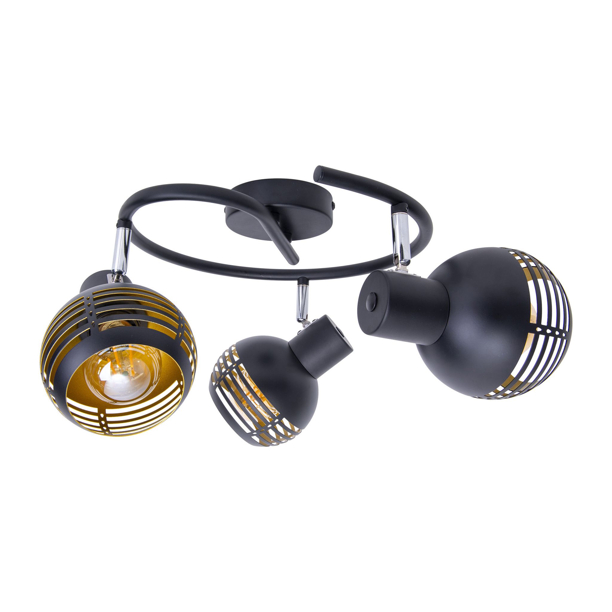 3er Deckenleuchte Spot Casco - E27, IP20
