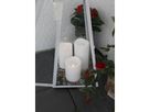 LED Pillar Kerze Paul - Outdoor, Weiss, 7.5cm Höhe, Timerfunktion
