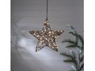 Outdoor Decoration Vicke Star 40cm - Indoor, Outdoor, Warmweiss, Braun