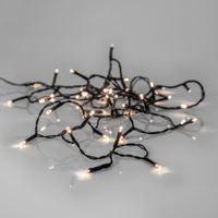 LED crispy white, Lichterkette, 40 LEDs - Schwarz, 3000K, 280cm