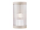 Wandleuchte COUPAR - 1xE27 (exklusiv), max.25W, IP54, sand, dimmbar (optional Leuchtmittel), D=130mm, H=250mm