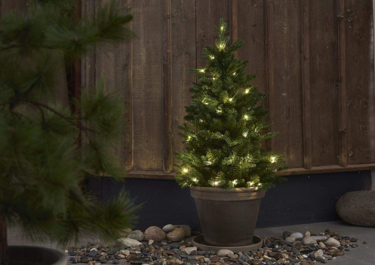 Künstlicher Weihnachtsbaum  Byske - grün, 40 LED's, 90cm Höhe