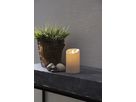 LED Pillar Kerze M-Twinkle - Outdoor, Elfenbein, 17.5cm Höhe, Timerfunktion