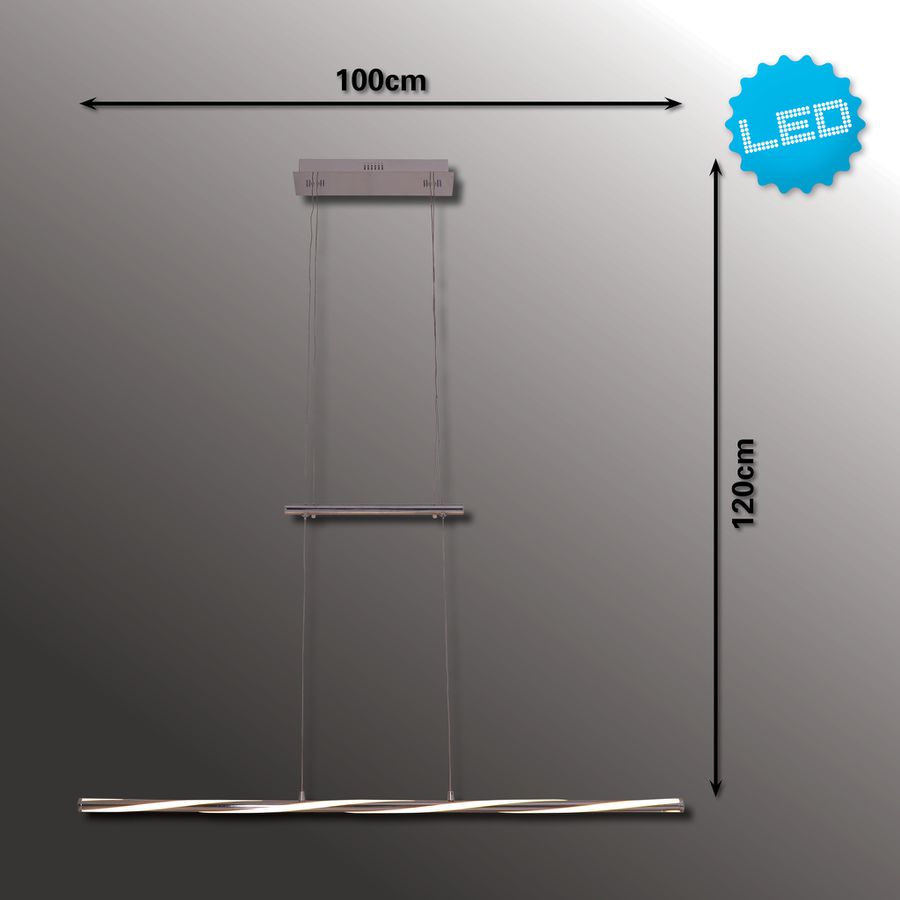 LED Jojo-Pendelleuchte dimmbar Twist - LED fest verbaut, 3000K, warmweiss