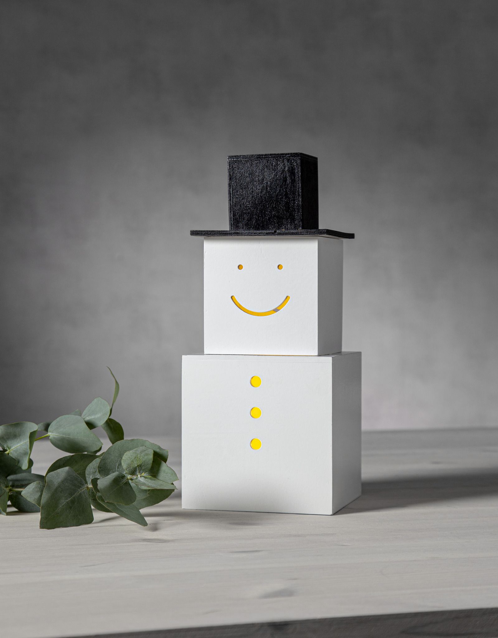 Figur SNOWMAN - Indoor, Weiss, 20 LED