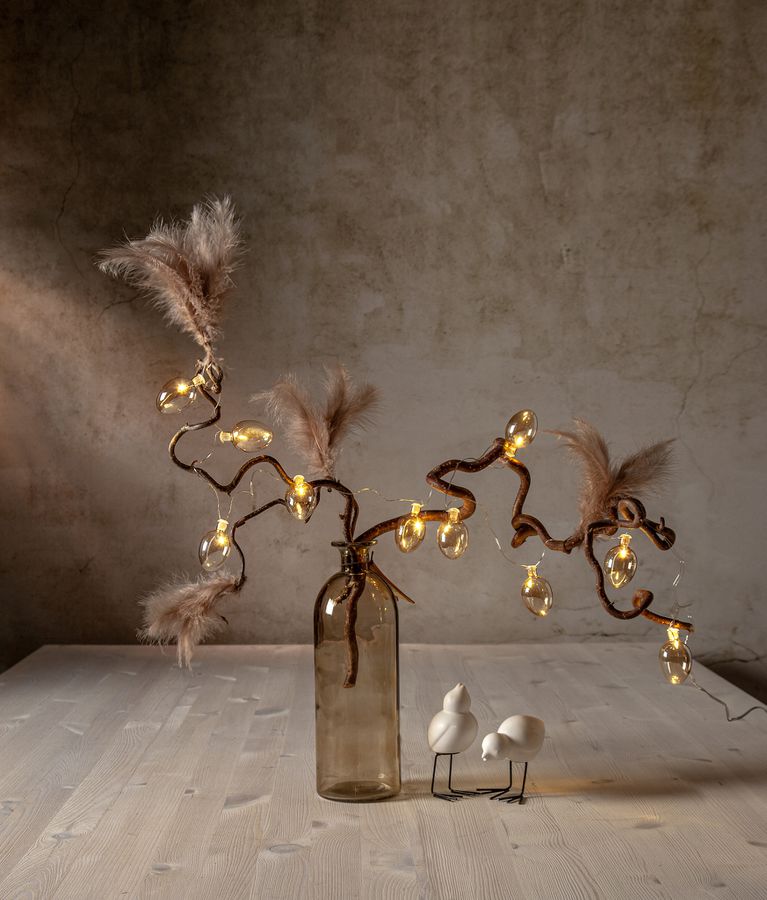 Lichterkette Shimmer - IP20, Beige, Warmweiss