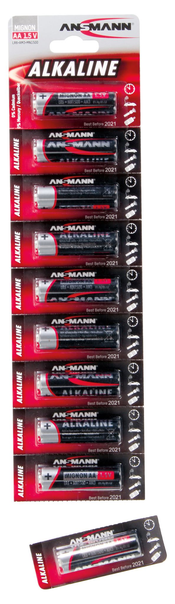 Alkaline Batterie Mignon AA / LR6 - 1er Blister