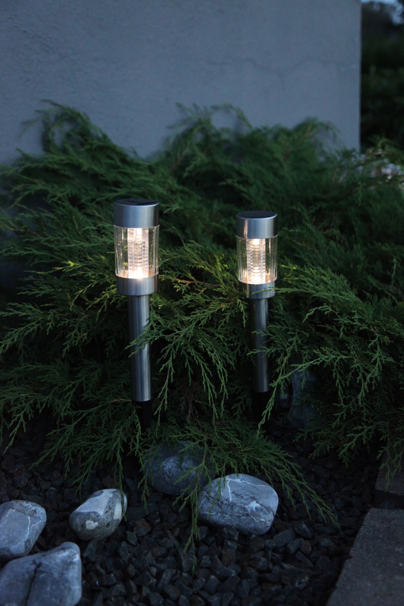 Display Solar Lights Bastia - Rostfreier Stahl, Lichtfarbe Weiss, 20 Stück im Display