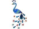 Solar Dekoration Peacock - Multi, Lichtfarbe Kaltweiss