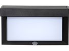 Solar-Wandleuchte VALLA - 3.7V DC, 3W, 800/200lm, 6500K, IP44 , schwarz, Bewegungs-/Dämmerungsensor, L=200mm, B=90mm, H=120mm