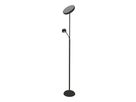 LED Stehleuchte  ROMIS  mit Lesearm schwarz - IP20, LED-Modul, Schwarz