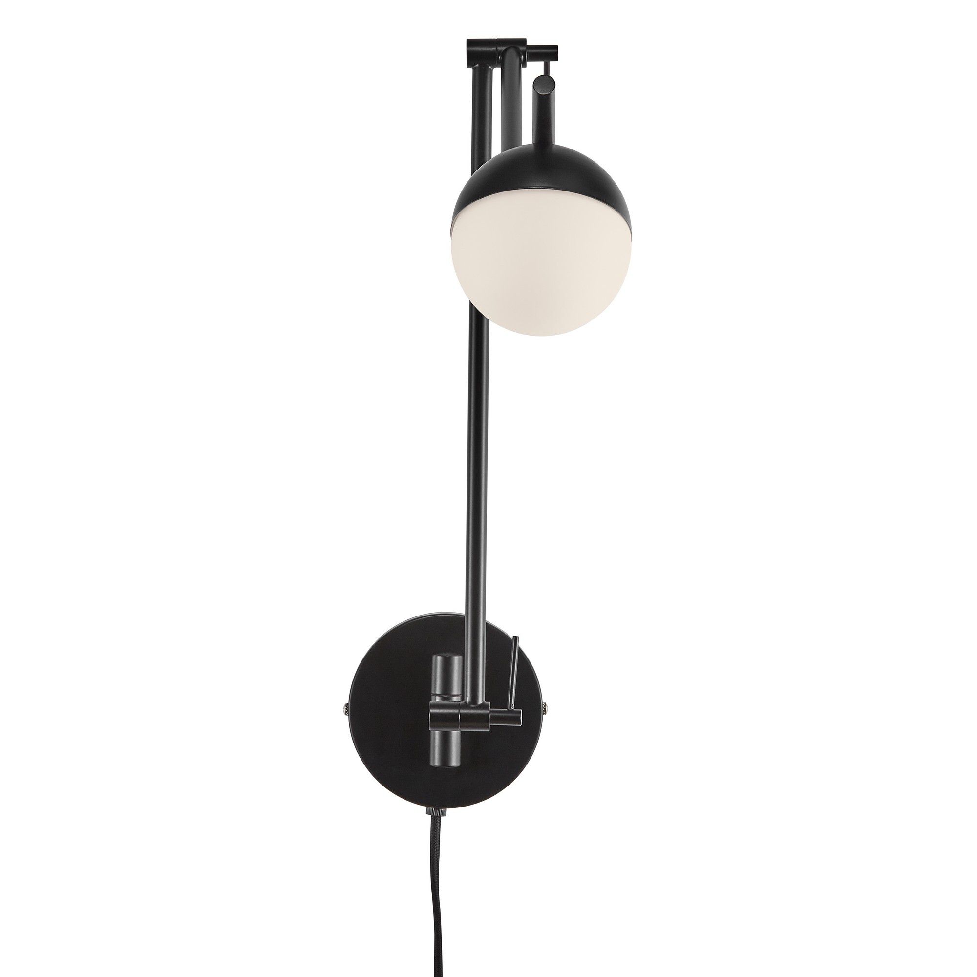 Contina, Wandleuchte/Deckenleuchte, Schwarz - G9, max. 5W, IP20