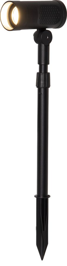 Solar Spotlight Powerspot - Indoor, Outdoor, Warmweiss, Schwarz