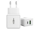 Home Charger HC218PD weiss - USB-Ladegerät Home Charger HC218PD weiß / 3 A / 20 W / 2 Port USB-C/A