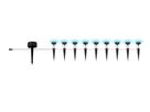 24V RGB Smart Mini Gartenspot 9x - 24V DC, 5W, IP65, 36°, anthrazit, inkl. Spike