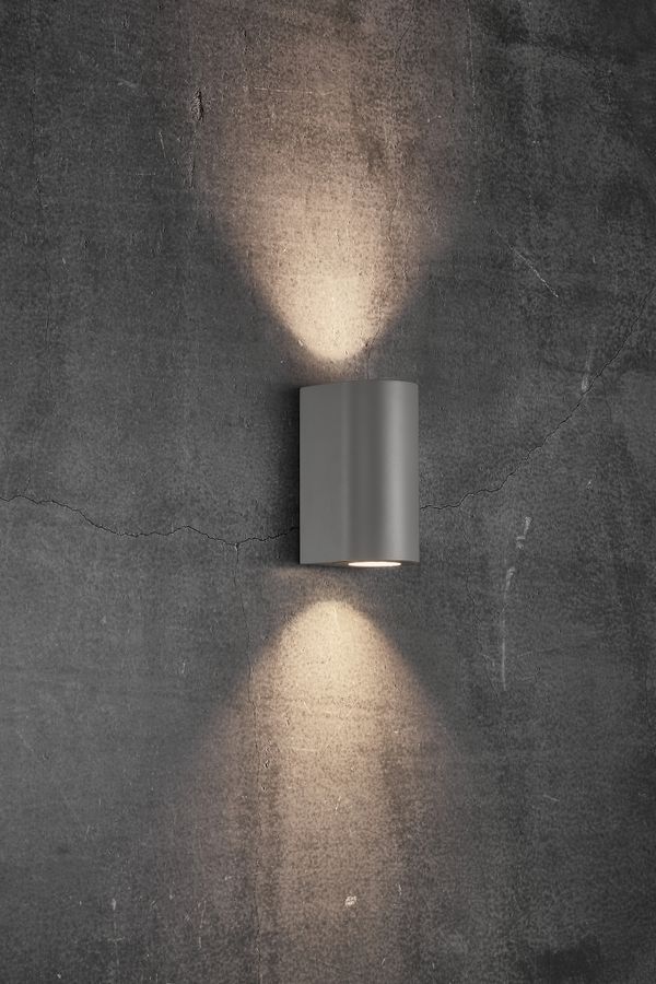 Canto maxi 2, Wandleuchte, Grau - GU10, max. 2x28W, IP44