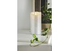 LED Pillar Kerze Flamme Rustic - Indoor, Silber, 15.00 cm Höhe,  Timerfunktion