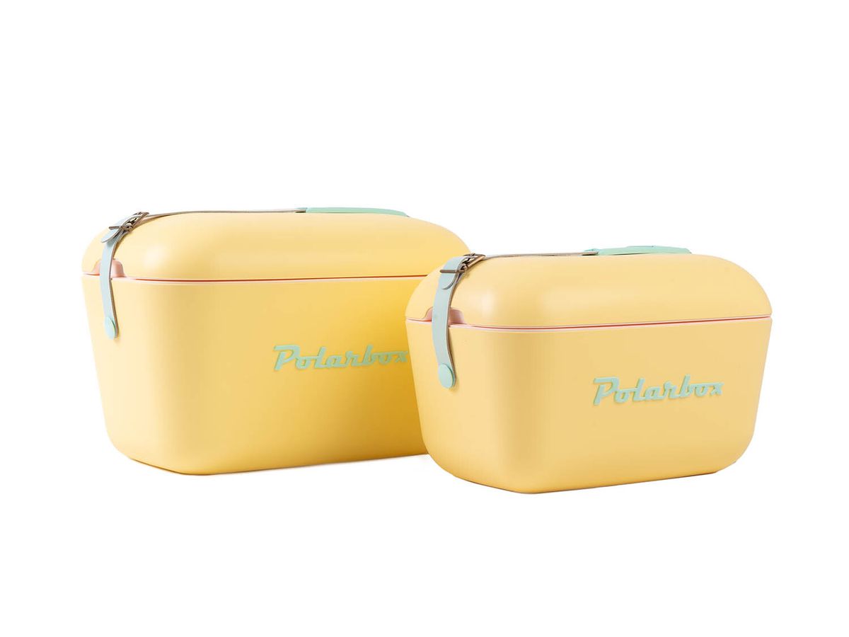 Polarbox Retro Cooler gelb 12l - Kühlbox, 12l, Vintage Design