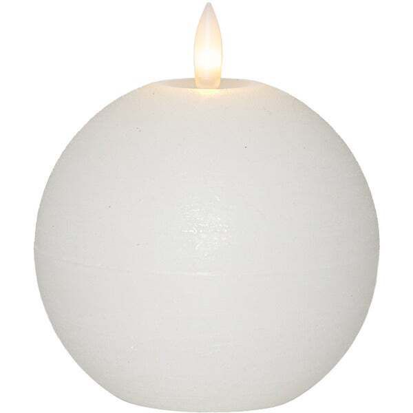 LED Pillar Kerze Flamme Rustic - Indoor, 11.5 cm Höhe,Timerfunktion