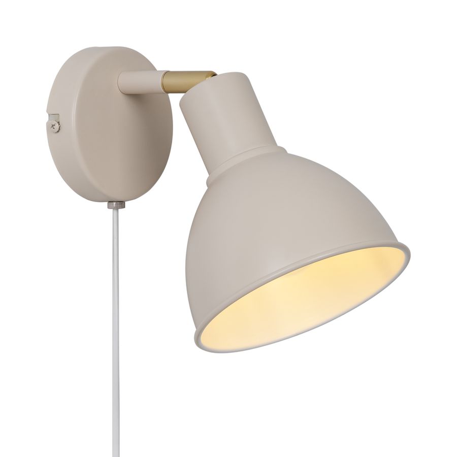 Pop , Wandleuchte, Beige - E27, IP20, max.18W