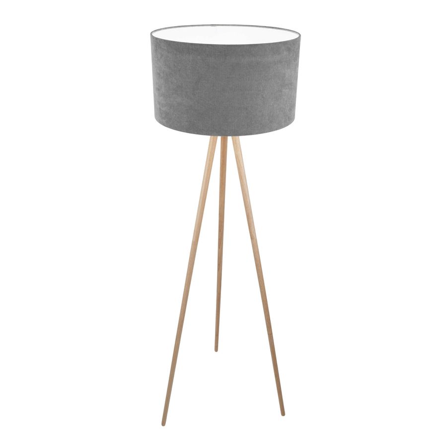 Stehleuchte  ARDITA  H: 152cm grau - IP20, E27, Grau